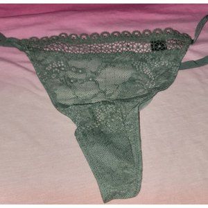 Victoria's Secret New Very Sexy Soft Smooth Green Wheels V String Panty